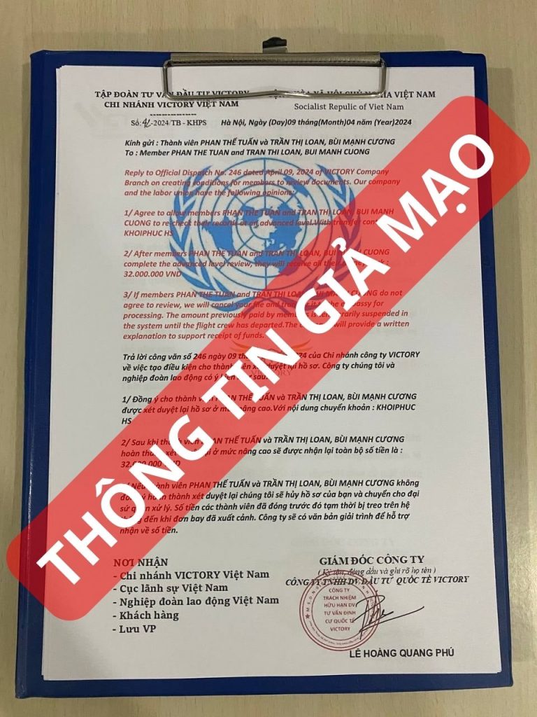 canh bao lua dao mao danh victory 12