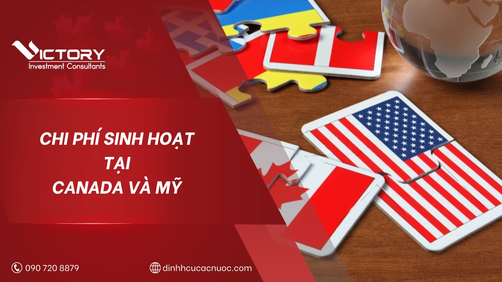 chi phi sinh hoat tai canada va my