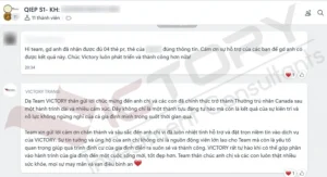 Khách hàng H.K.D.L (Chương trình QIEP 2020, Doanh Nhân Quebec) 24 hkdl feedback 1