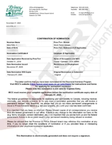 Khách hàng N.H.K (Chương trình WP PEI 2019, Doanh Nhân Đảo Hoàng Tử) 38 nhk applicant pei nomination