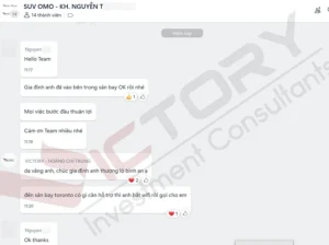 Khách hàng N.T.H (Chương trình SUV 2022, Khởi Nghiệp Startup Canada) 19 nth feedback 1