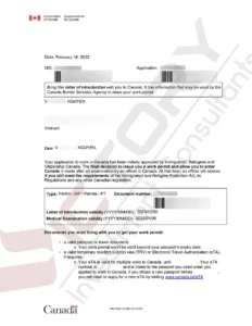 Khách hàng N.V.C (Chương trình QIEP 2020, Doanh Nhân Quebec) 40 nvc applicant pre approval letter 1