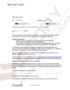 Khách hàng C.H.G (Chương trình SUV 2023, Khởi Nghiệp Startup Canada) 18 chg applicant original passport request