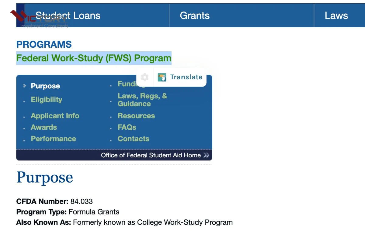 chinh sach tro cap giao duc cua my