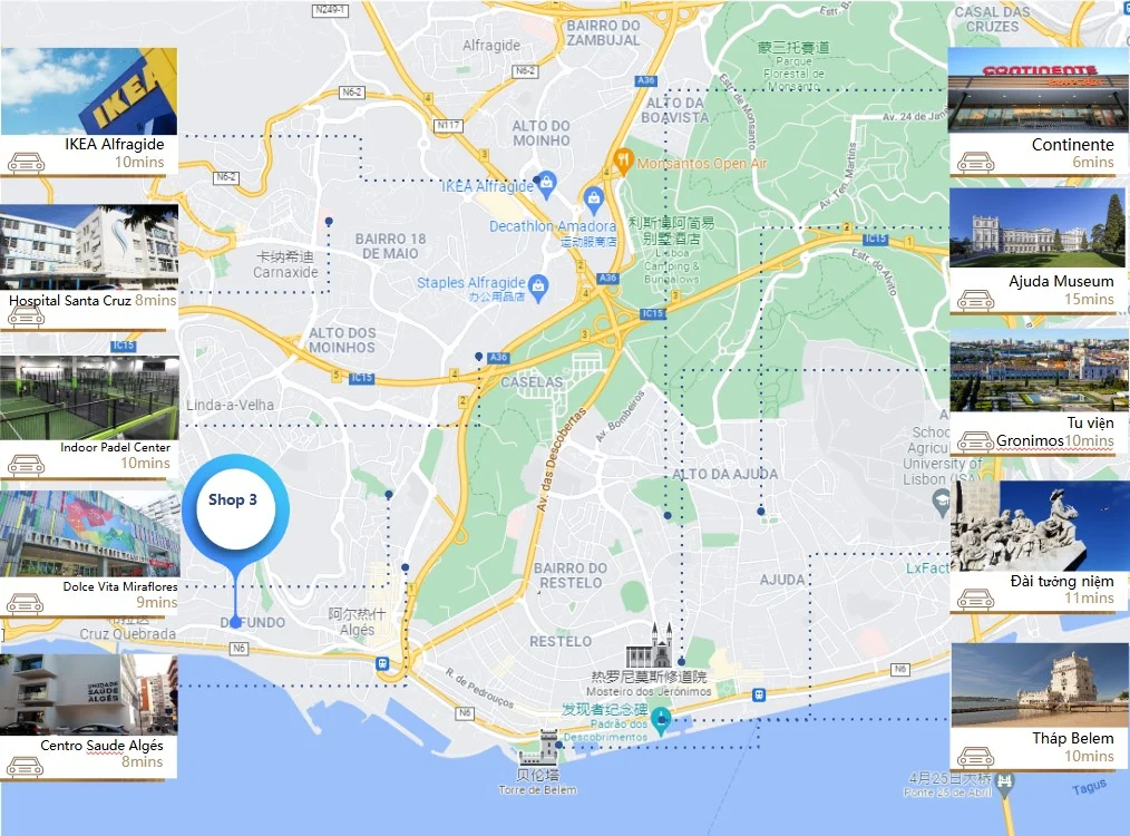 Portugal Santa Catarina Shop 3 9 Tien ich xung quanh trong pham vi