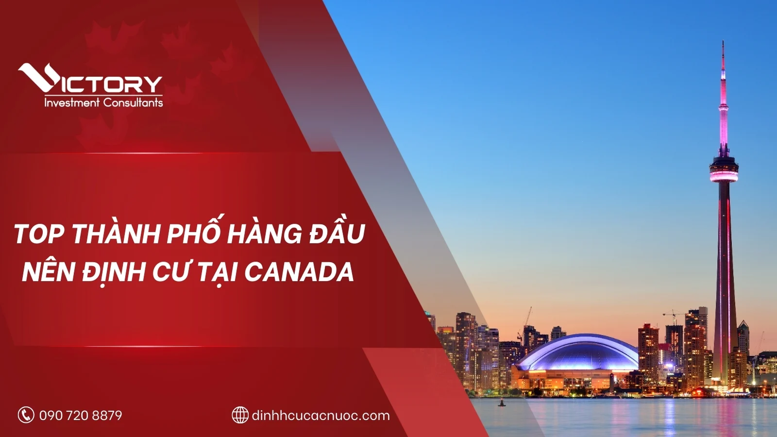 Thành phố nên định cư tại Canada