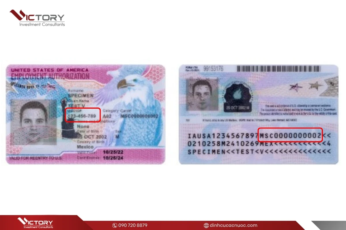 ma so uscis the xanh ma so uscis the xanh