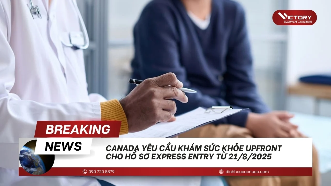 canada yeu cau kham suc khoe upfront cho express entry