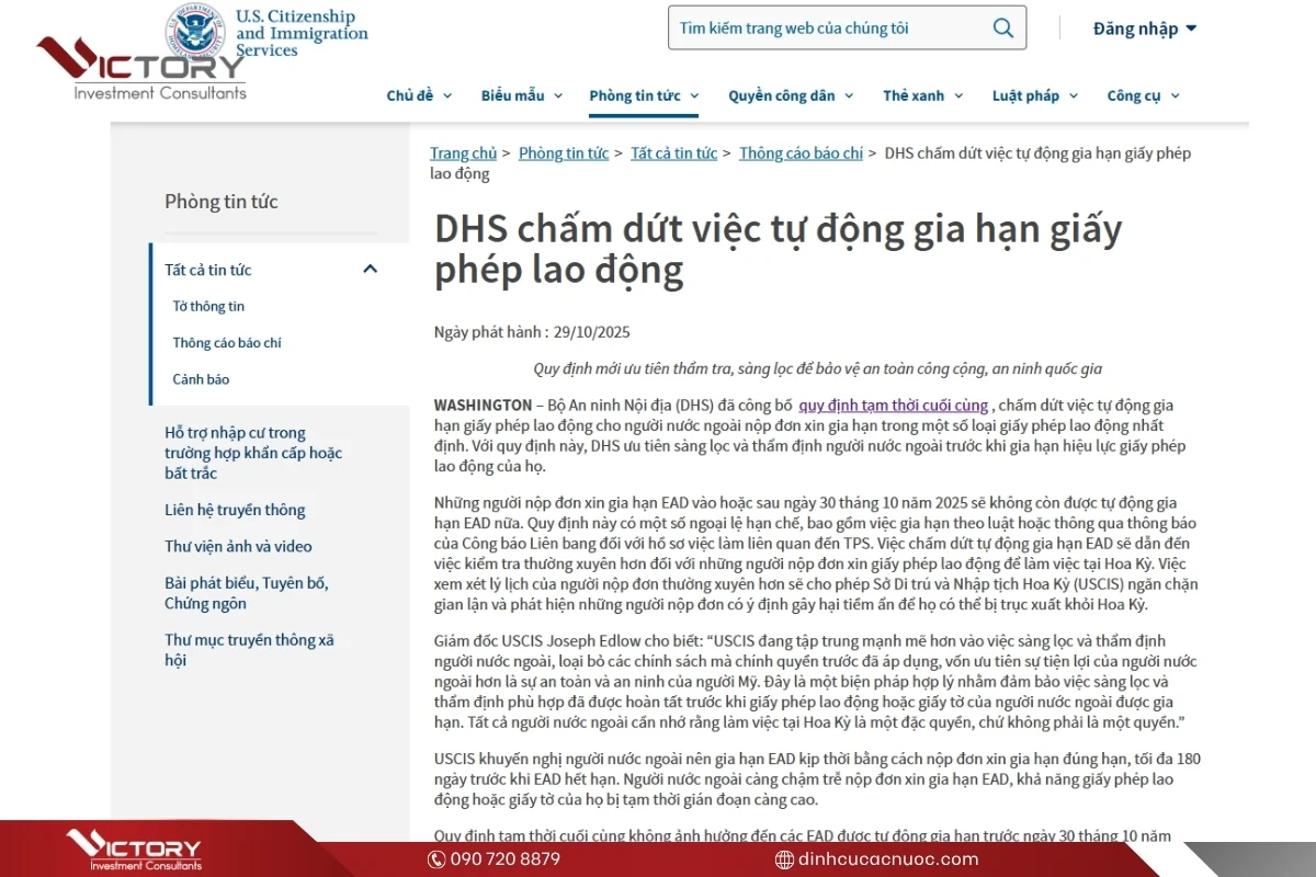 dhs cham dut gia han giay phep lao dong tu dong