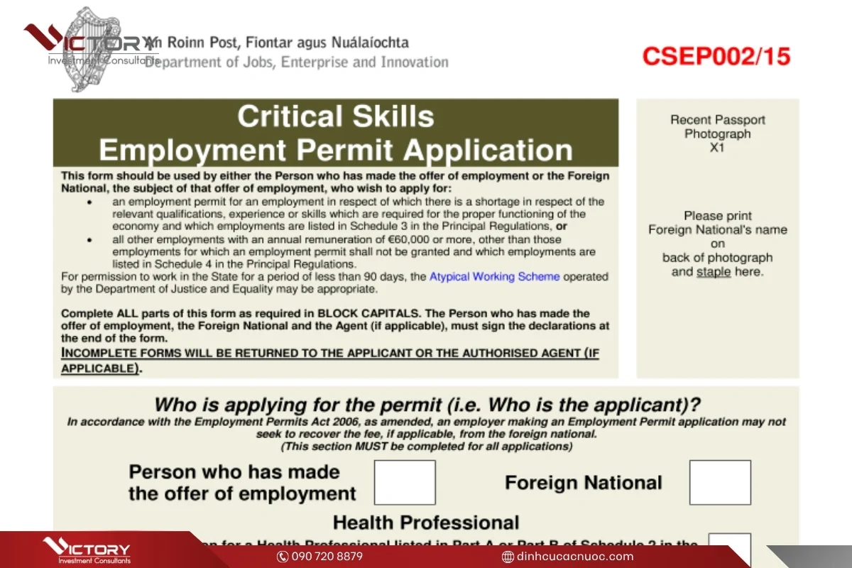 co hoi dinh cu ireland