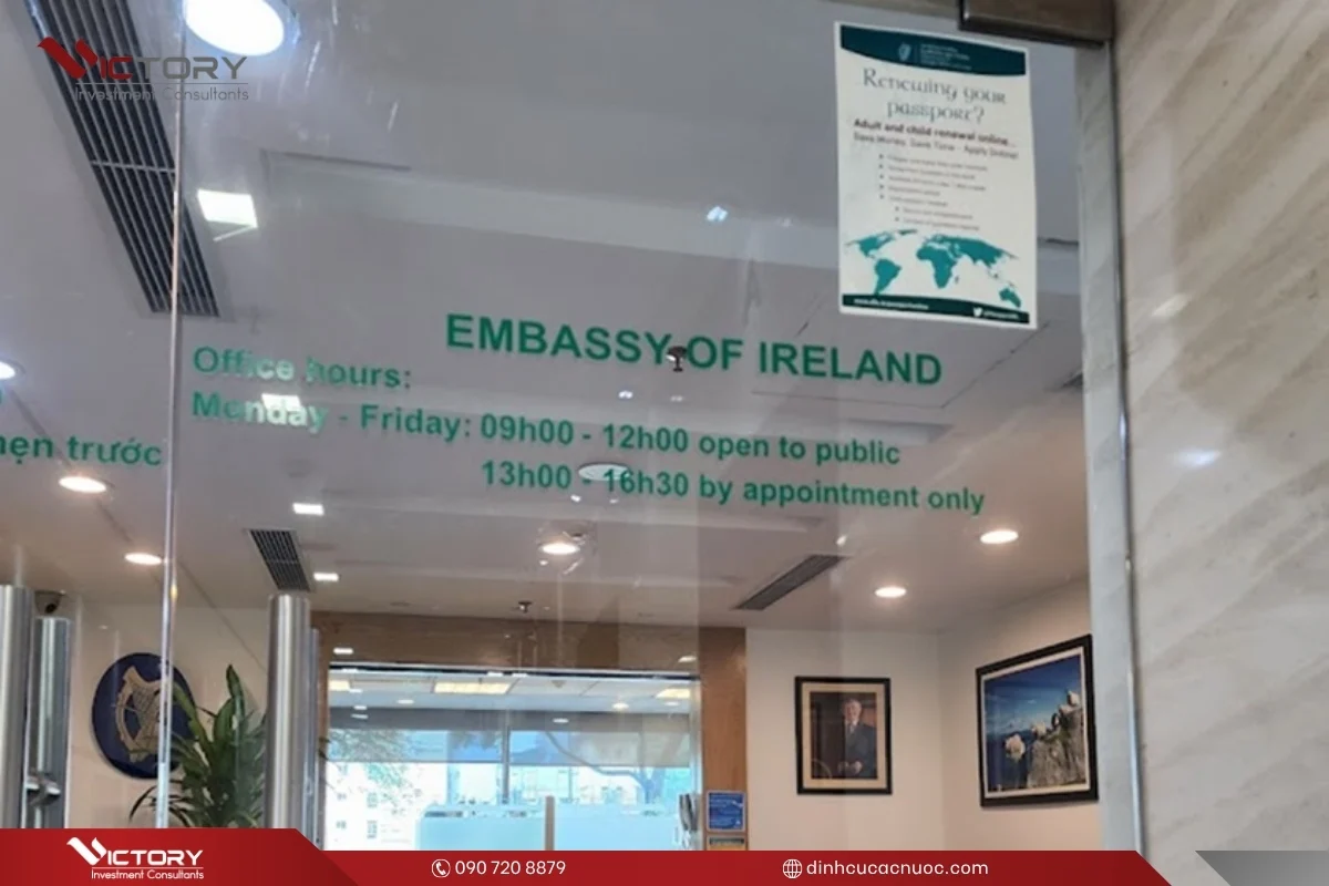 dai su quan ireland tai ha noi