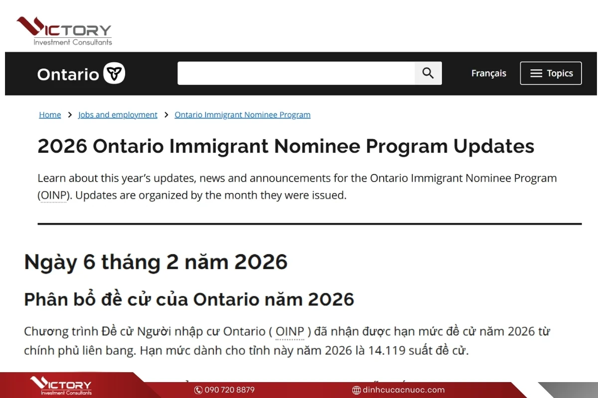 chi tieu de cu tinh bang ontario nam 2026 chi tieu de cu tinh bang ontario nam 2026