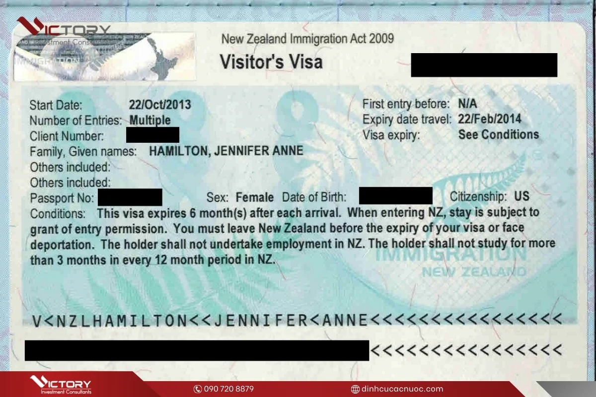 visa new zealand go nhung loai gi