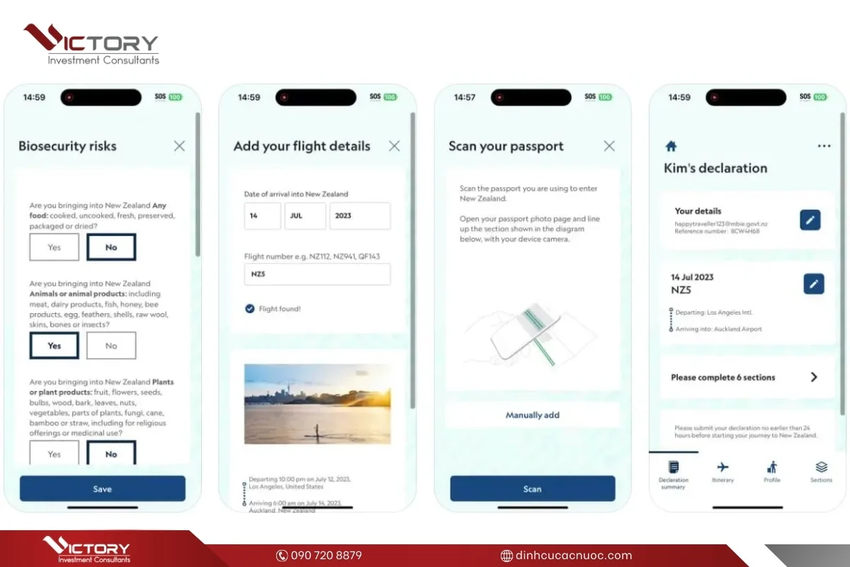 huong dan dien to khai nhap canh new zealand