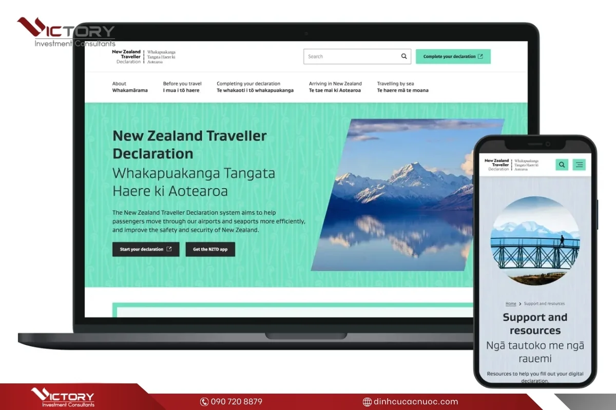 to khai nhap canh new zealand