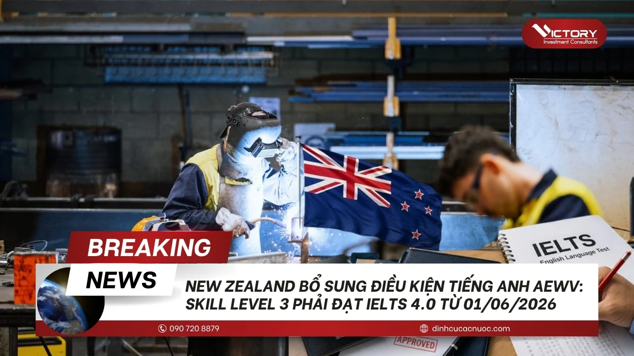 new zealand bo sung yeu cau tieng anh aewv skill level 3
