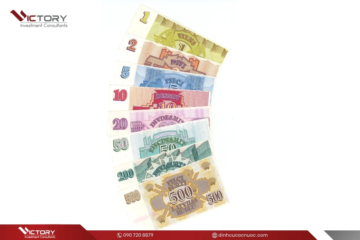 latvia banknotes