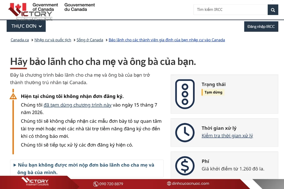 ircc dung nhan ho so bao lanh cha me ong ba moi ircc dung nhan ho so bao lanh cha me ong ba moi