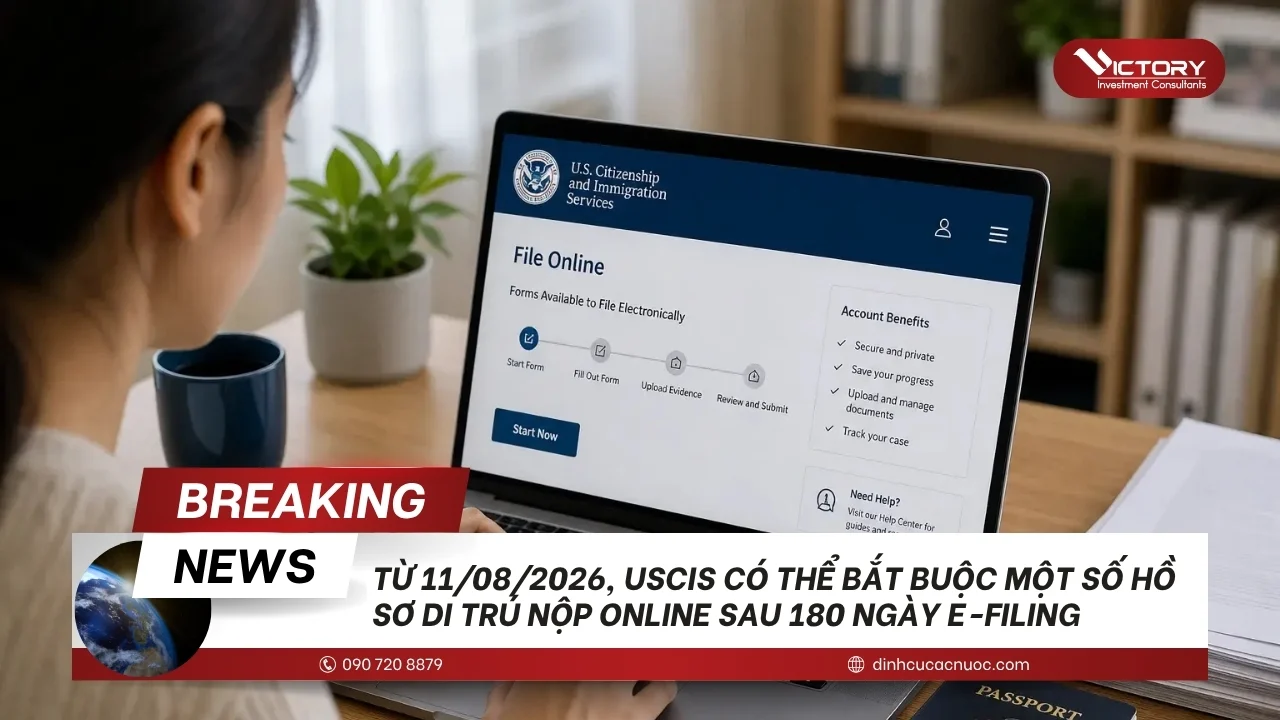 uscis co the bat buoc mot so ho so nop online